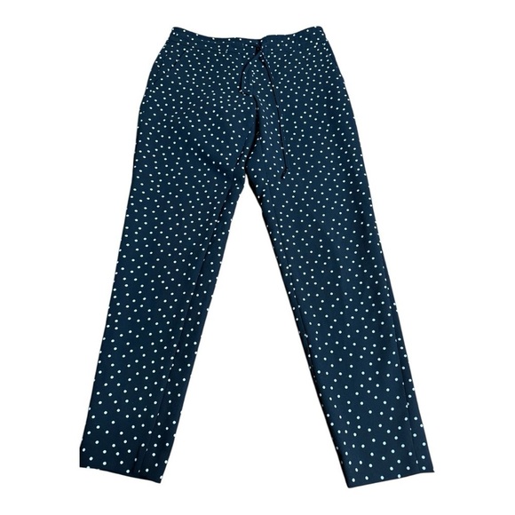Ann Taylor Pants - Ann Taylor Signature Pants sz 4 Black Ivory Polka Dot Ankle